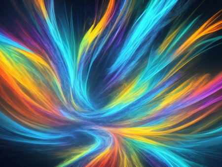 Abstract digital art background wallpaper ai generatedの素材