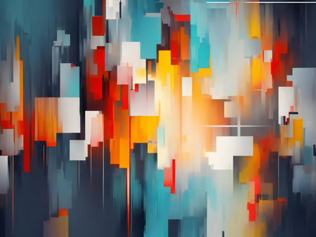 Abstract digital art background wallpaper ai generatedの素材