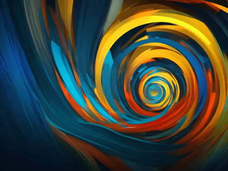 Abstract digital art background wallpaper ai generatedの素材