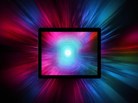 Abstract digital art background wallpaper ai generatedの素材