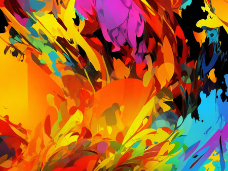 Abstract digital art background wallpaper ai generatedの素材