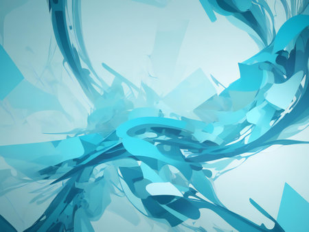 Abstract digital art background wallpaper ai generatedの素材