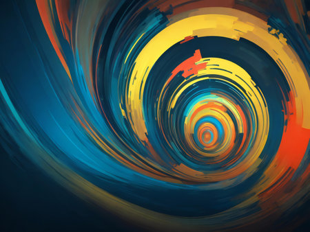 Abstract digital art background wallpaper ai generatedの素材