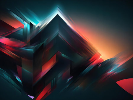 Abstract digital art background wallpaper ai generatedの素材
