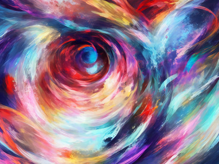 Abstract digital art background wallpaper ai generatedの素材