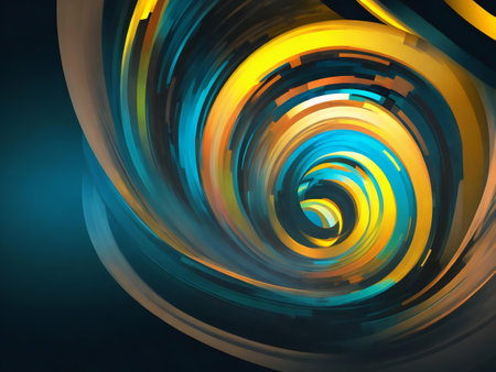 Abstract digital art background wallpaper ai generatedの素材