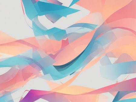 Abstract digital art background wallpaper ai generatedの素材