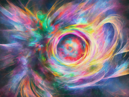 Abstract digital art background wallpaper ai generatedの素材