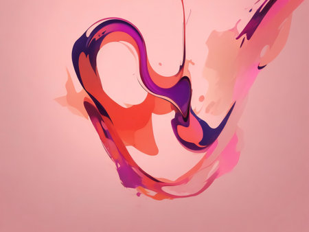 Abstract digital art background wallpaper ai generatedの素材