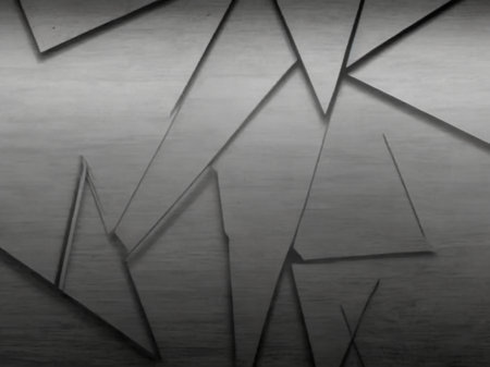 Metal background or texture of brushed steel plate with some reflected light and shadowの素材