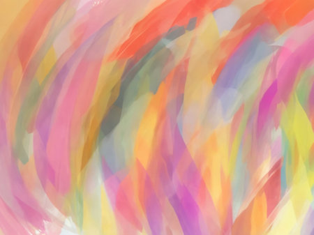 Abstract watercolor background. Colorful brush strokes painted on paper.の素材