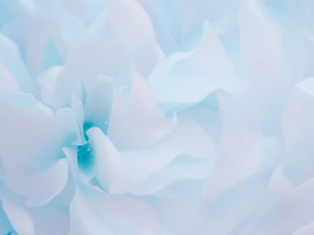close up of blue rose petals in soft color and blur style for backgroundの素材