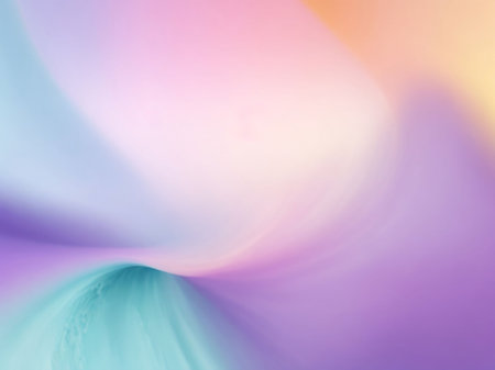 abstract background with smooth lines in pastel colors, rainbow colorsの素材
