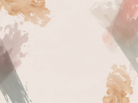 abstract watercolor background with grunge brush strokes and paint stainsの素材