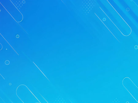 Abstract blue background with lines and dots. Vector illustration for your designの素材