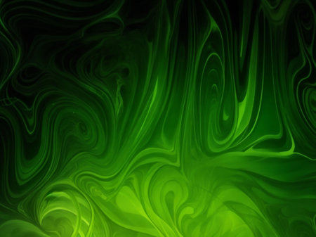 abstract green background, computer generated, fractal abstract background,の素材