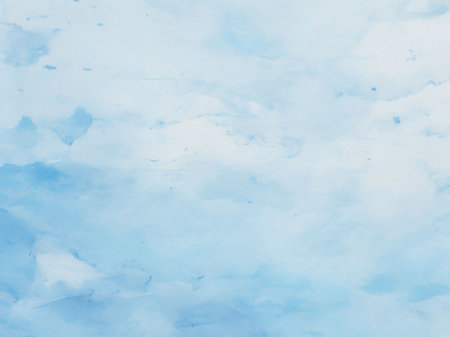 abstract blue watercolor background texture with grunge brush strokes and stainsの素材