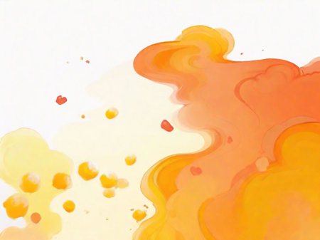 Abstract watercolor background. Acrylic paint texture. Vector illustration.の素材