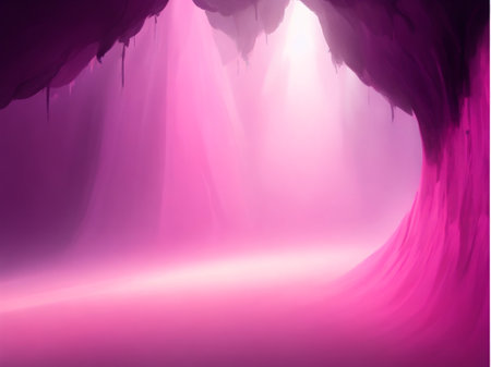 Light in the cave. Abstract background. 3D rendering illustration.の素材