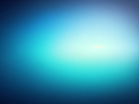Abstract blue background. Light and shadow on the surface of the water.の素材