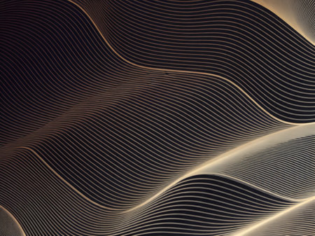 Abstract background with wavy lines. Vector illustration for your design.の素材