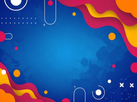Abstract background with colorful paper cut shapes. Eps10 vector illustration.の素材