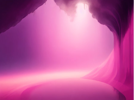 abstract scene with purple light in the cave. 3d renderingの素材