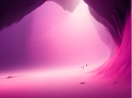 Fantasy alien planet. Abstract fractal illustration. 3D rendering.の素材