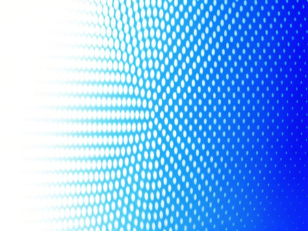 abstract background with halftone dots in blue and white colorsの素材