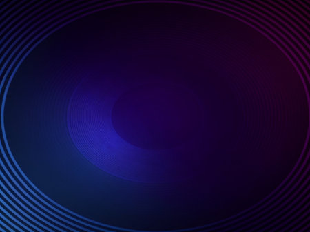abstract dark blue background with concentric circles. Vector illustration.の素材