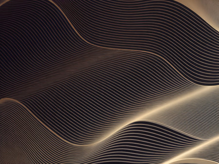 Abstract background with lines and waves. Vector illustration for your design.の素材