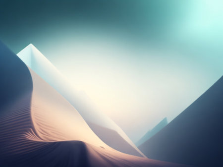 Abstract background of sand dune. 3d rendering, 3d illustration.の素材