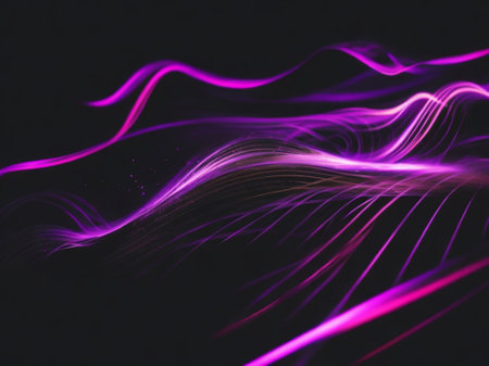 abstract background with purple lines on a black background, abstract backgroundの素材