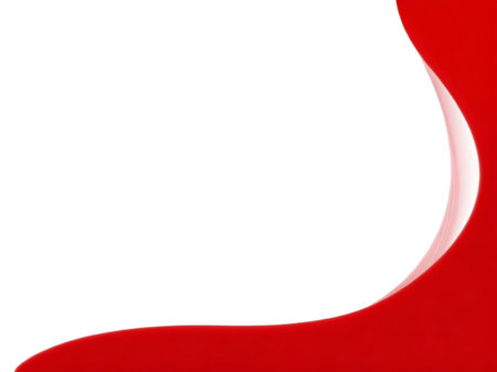 close up of  a red paint drop on white background with clipping pathの素材