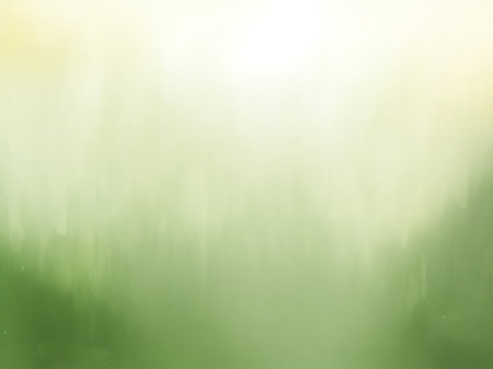 Green bokeh abstract light background. Nature defocused background.の素材