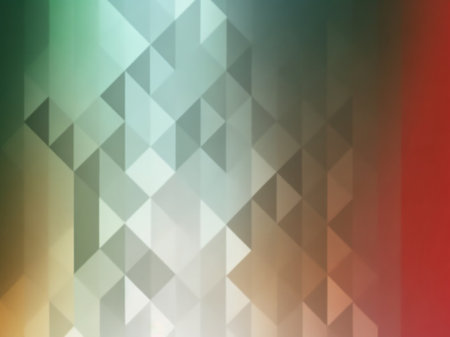 abstract background consisting of blue, green, yellow and red trianglesの素材