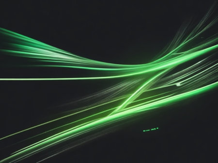 Abstract background. Green - white palette. Raster fractal graphics.の素材