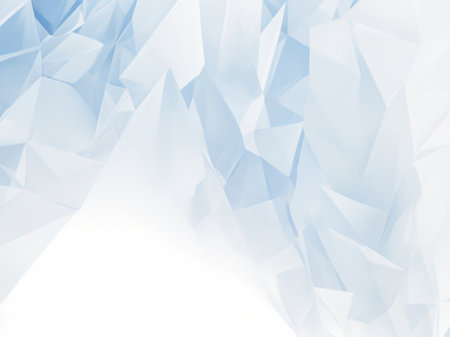 abstract blue background with polygonal origami pattern - low poly styleの素材