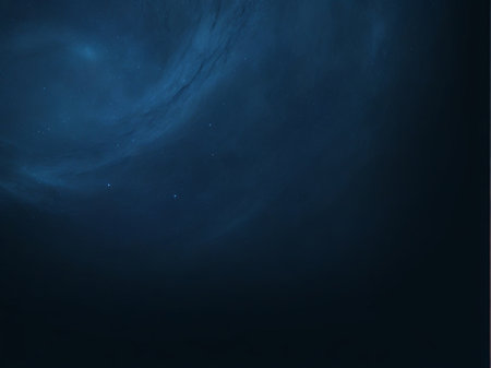 Abstract blue background with stars. Fantasy fractal texture. Digital art. 3D rendering.の素材