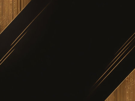 Abstract black and gold background with copy space for text or image.の素材