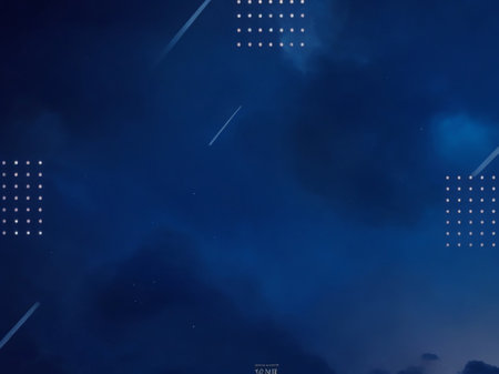 Night sky with clouds and stars. Abstract background for your design.の素材