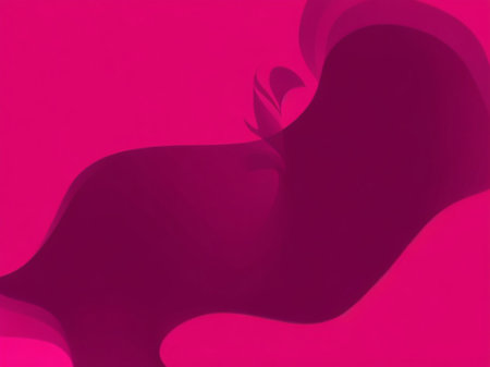 abstract pink background with some soft shades on it and heart shapeの素材