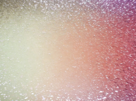 abstract background with texture of snowflakes on a window glassの素材