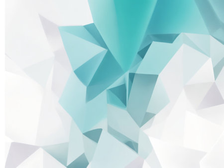 Abstract polygonal background, low poly style. Blue and whiteの素材