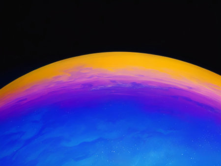 Planet Earth in space. Elements of this image furnished by NASA.の素材