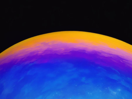 Planet earth on black background. Elements of this image furnished by NASAの素材