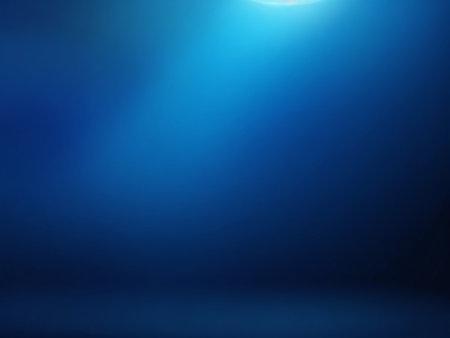 abstract blue background with some smooth lines in it and a spotlightの素材