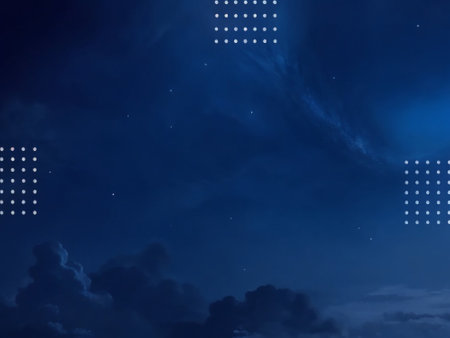 Night sky with clouds and stars. Night sky with clouds and starsの素材