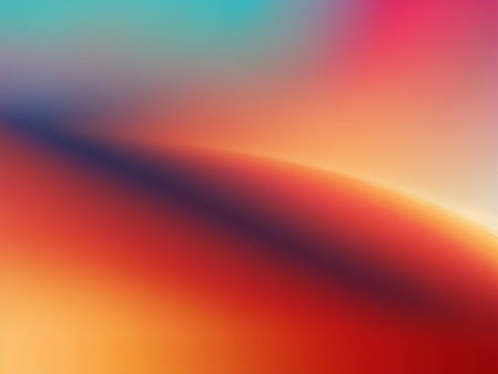 abstract background with smooth lines in orange and blue colors, gradientの素材