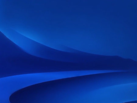 abstract blue background with some smooth lines in it (see portfolio for more in this series)の素材